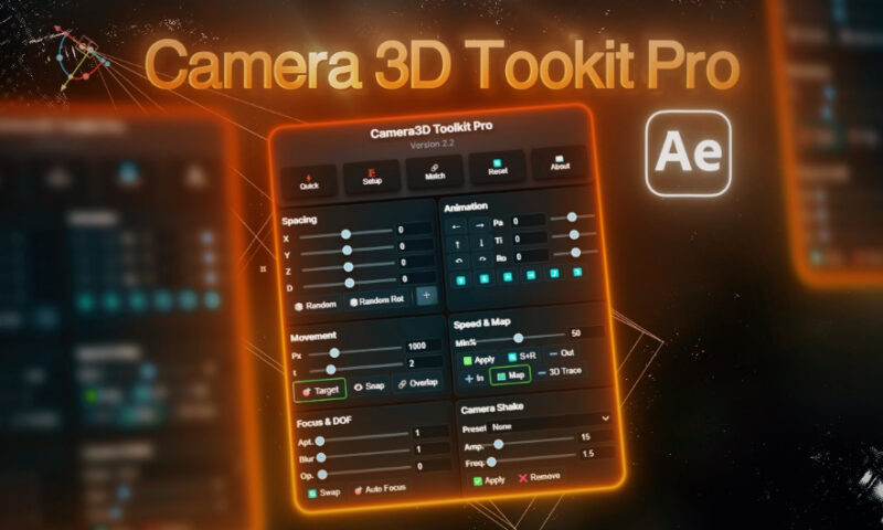 Camera3D Toolkit Pro v3.5 For After Effects