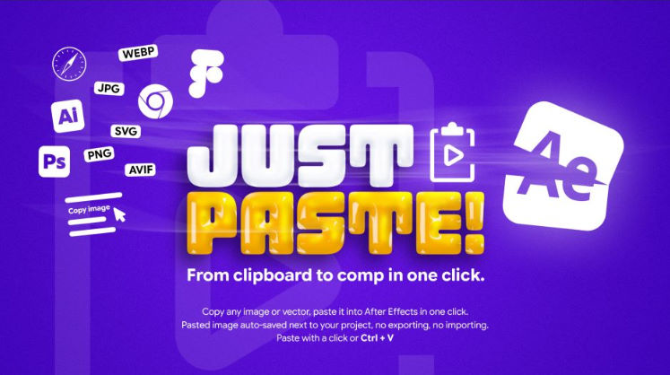 Plugin JustPaste V2.0.0 for AE (win/mac)