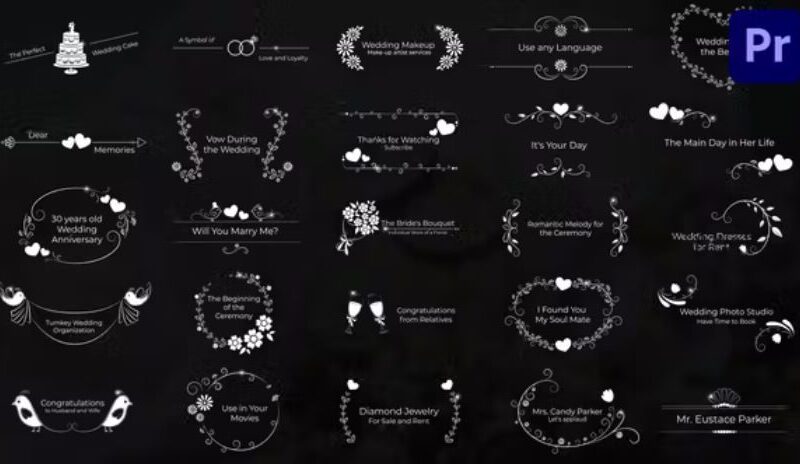 Wedding Titles for Premiere Pro