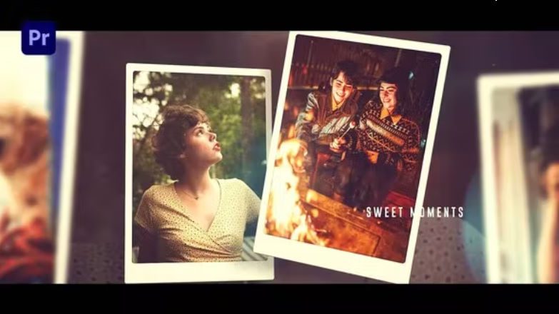 Memories Photo Slideshow | Clean Cinematic Photo Slideshow | MOGRT