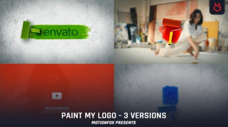 Paint Brush Logo Reveal