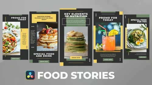 Food Stories for DaVinci Resolve