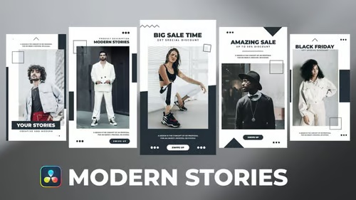 Modern Stories for DaVinci Resolve