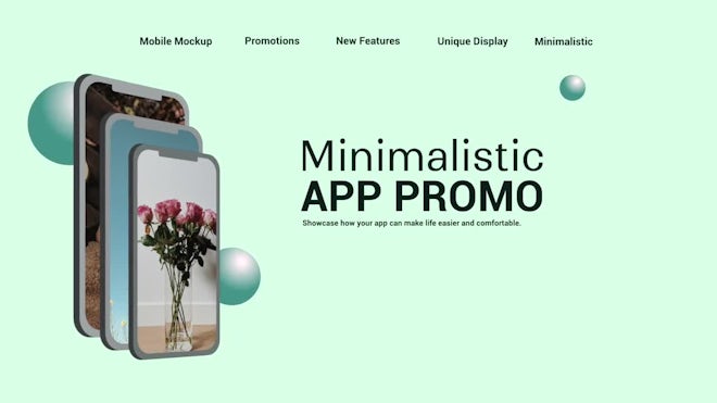 Minimalistic App Promo