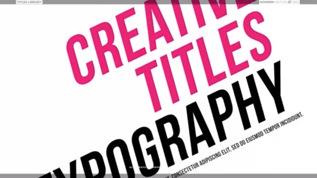 Titles Transitions