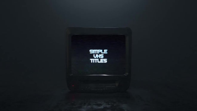 Simple VHS Titles & Logo