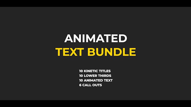 Animated Text Bundle