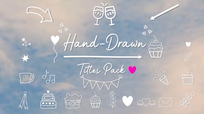 Hand-Drawn Titles Pack
