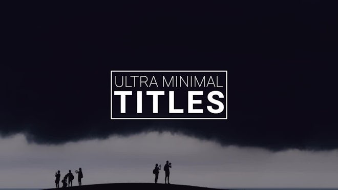 Ultra Minimal Titles