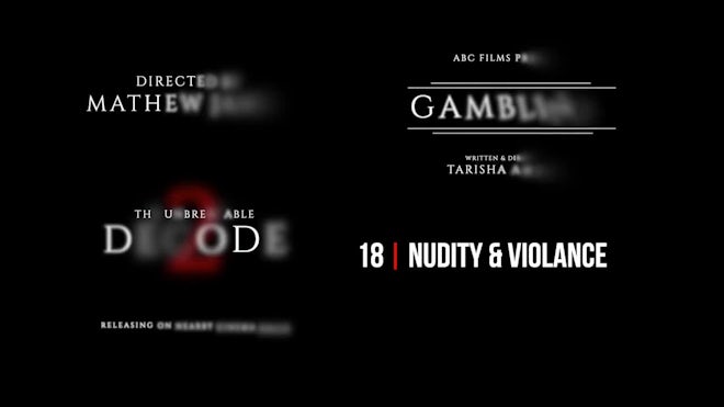 Film Credits Pack V.2