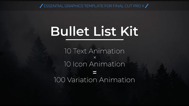 Bullet List Kit
