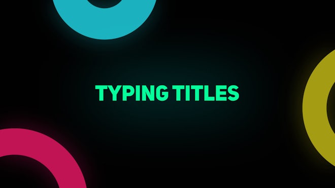 Typing Titles