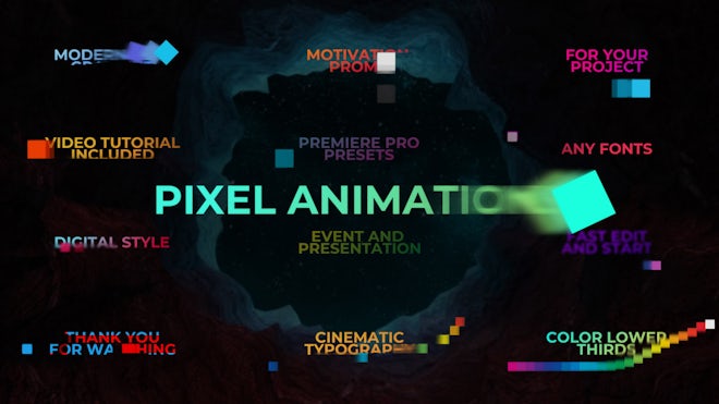 Pixel Titles Animations