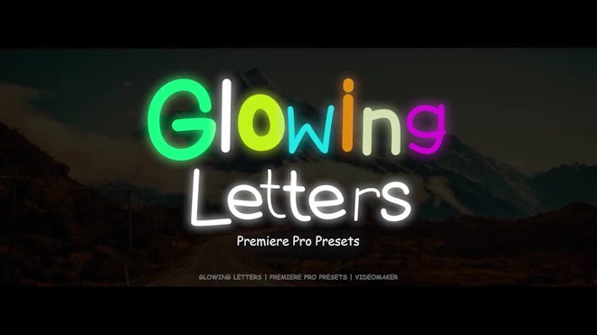Glowing Letters