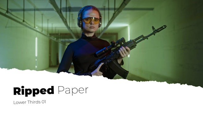 Ripped Paper Lower Thirds