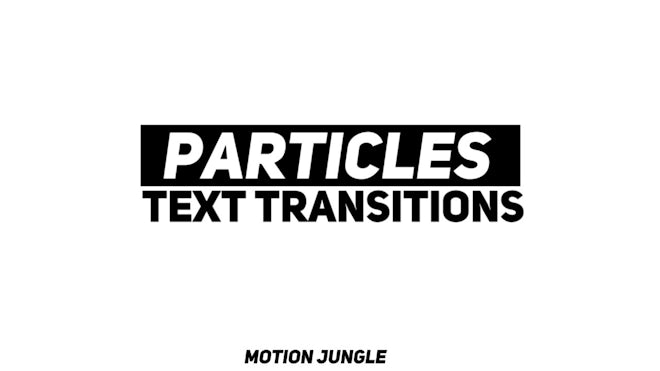 Particles Text Transitions