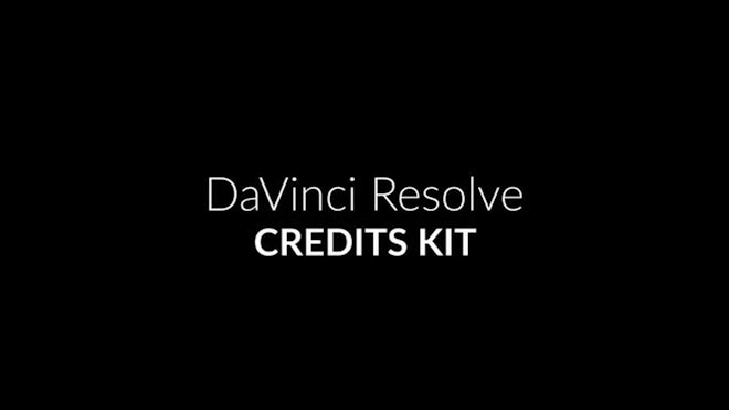 Film Credits Kit