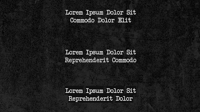 Typewriter Titles