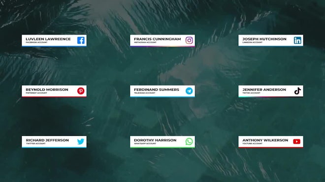 Social Media Lower Thirds