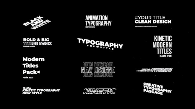Typography Titles