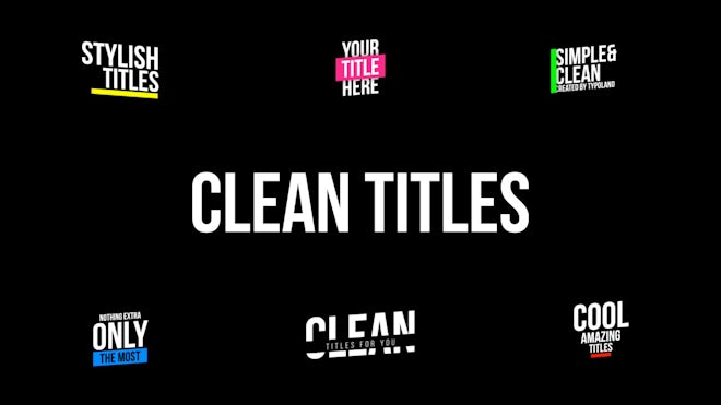 Clean Titles
