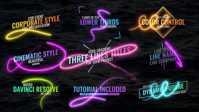 Light Lines Titles
