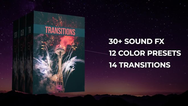50+ Pack: Transitions, Color Presets, Sound Fx