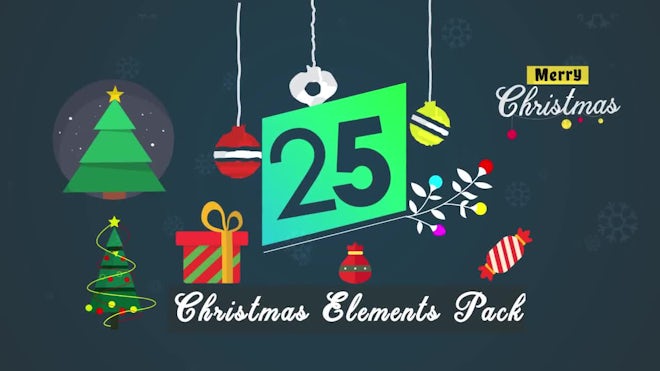 25 Christmas Elements Preset Pack