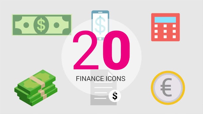 Infographic  Presets:  20 Finance Icons
