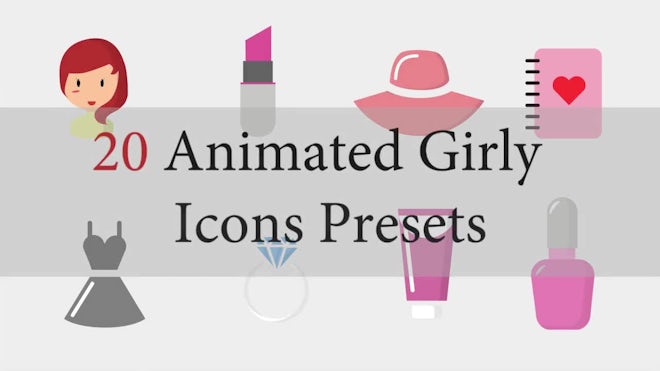 20 Animated Girly Icons