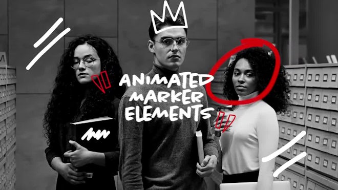 Animated Marker Elements