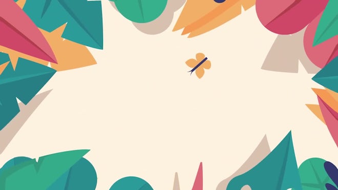 Flat Leaves Jungle Background Pack