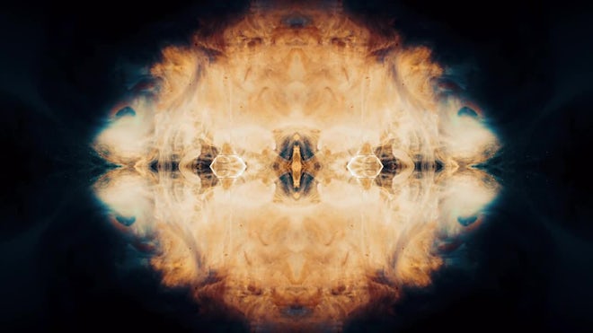 New Shapes Being Formed By Colors Expanding And Blending