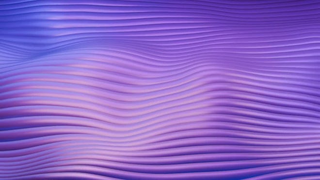 Abstract Wavy Background In Purple And Blue Colors.
