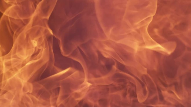 Fire Background In Slow Motion