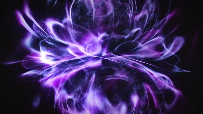 Abstract Fractal Energy On Black