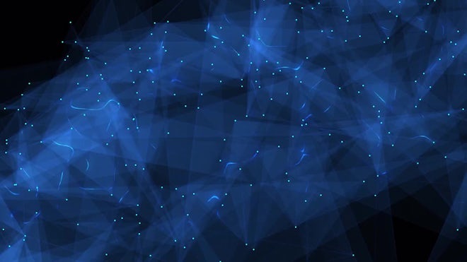 Blue Dots And Geometric Shapes