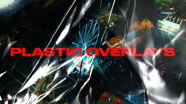 Pack 10 Plastic Overlays On Black Loop