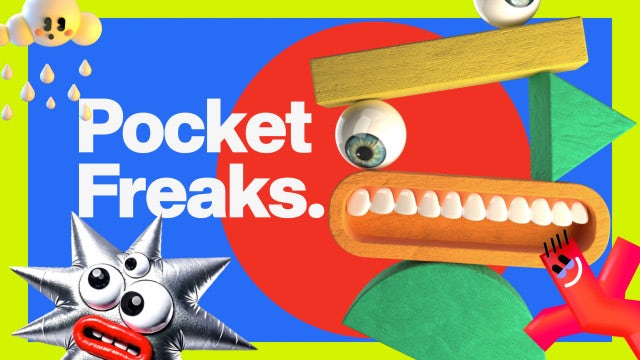 Pack Of 6 Pocket Freaks Characters On Alpha Loop