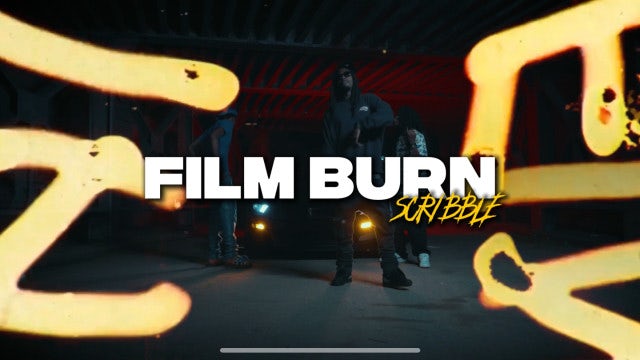 Pack Of 20 Film Burn Scribble Transitions On Black