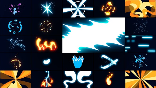 Dynamic Cartoon Burst FX Pack