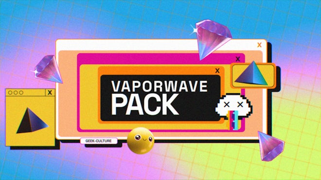 Pack Of Vaporwave Overlays