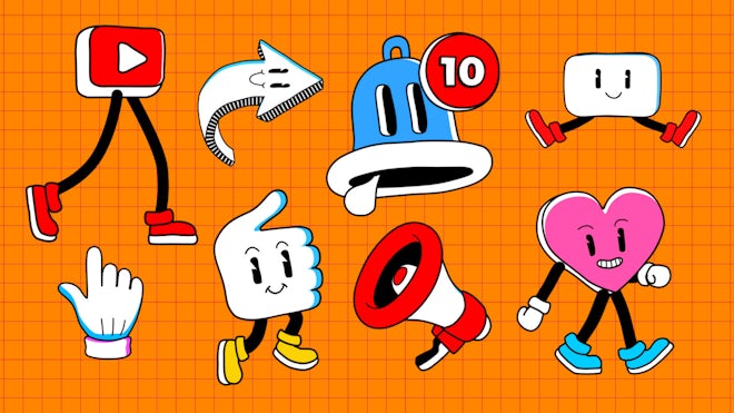 Social Media Cartoon Characters