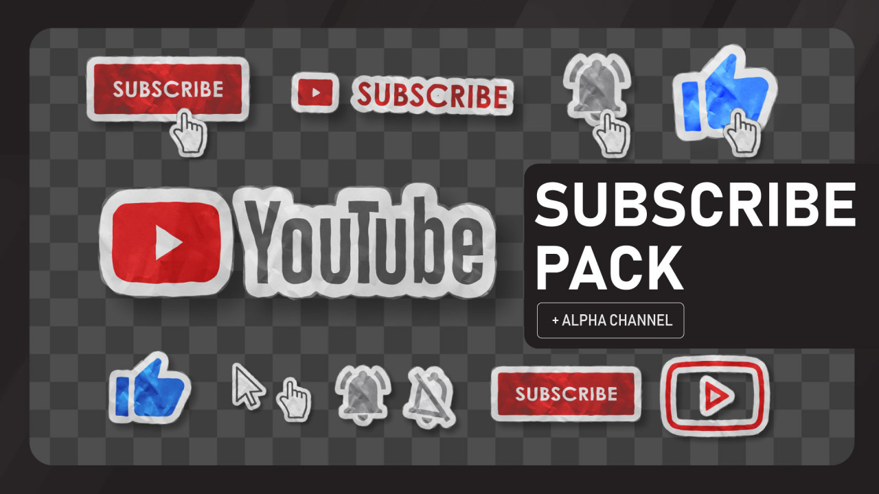 Paper YouTube Subscribe Pack