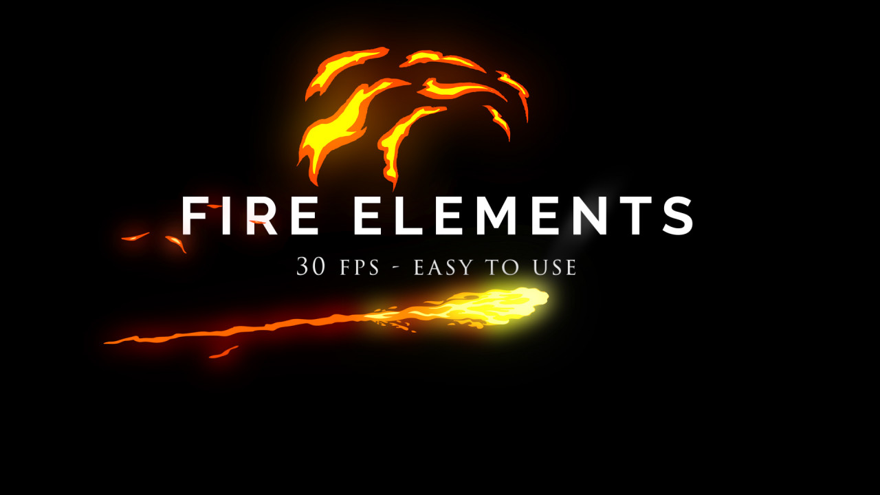 Cartoon Fire Elements Pack